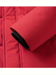 Winter New Warm Jacket with Detachable Hood, Trendy Fashion Men's Parka Coat, Business Casual Versatile Outerwear