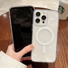 High-Definition Clear Magnetic Phone Cover Featuring a Non-Intrusive Screen Protector, Sturdy Back, And Flexible Edges. Designed to Prevent Falls, Compatible with Iphone 11 Through 17 Series, And Supports Mag-Safe!