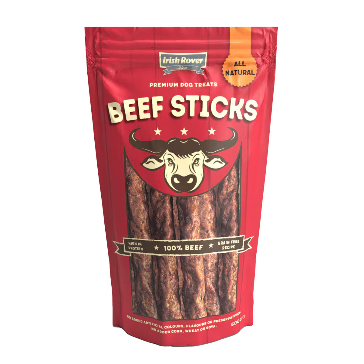 Irish Rover Beef Sticks, 500G