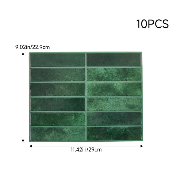 10 Sheets 1mm Thickness Tiles Self Adhesive Wall Tiles, Tile Stickers for Kitchen & Bathroom, Stick on Tiles, Peel and Stick splashback 29cm x 22.9cm