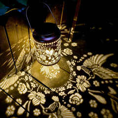 Christmas Gifts for Women Birthday ,Hummingbird Solar Lanterns Garden Ornaments Outdoor, Unique Gifts for Mum Grandma Women, Metal Solar Lanterns outside for Yard, Patio, Backyard, Porch
