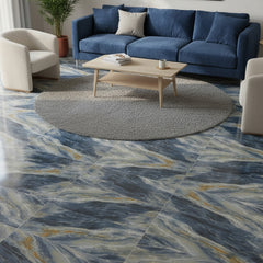10/20/30/40 Pack Luxury Marble Effect Self-adhesive Floor Tiles 60x30cm, 2mm Thicken Vinyl Flooring Tiles Wall Stickers, Removable PVC Wall Decals, Suitable for Living Room, Bedroom, Kitchen Backsplashes, Bathroom, Office, Background Walls, Easy To Instal
