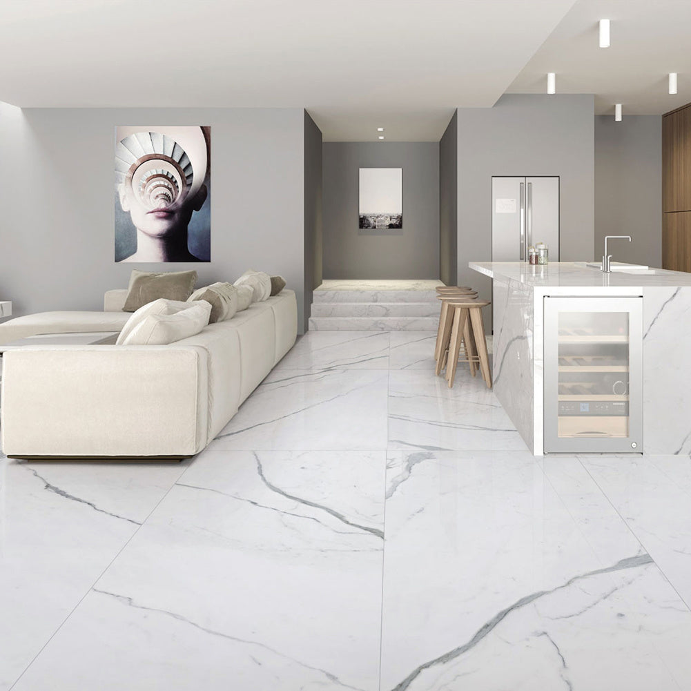 5m² 24pcs PVC Marble Effect Peel and Stick Flooring Planks Flooring Stickers Silent Tile Floorboard Self-adhesive Floor Tiles 2mm Thick Wear-resistant Layer 0.07mm, Waterproof Plank Wall Plank Simulated for Bedroom Kitchen Living Room 18 X 18 Inch 5m²