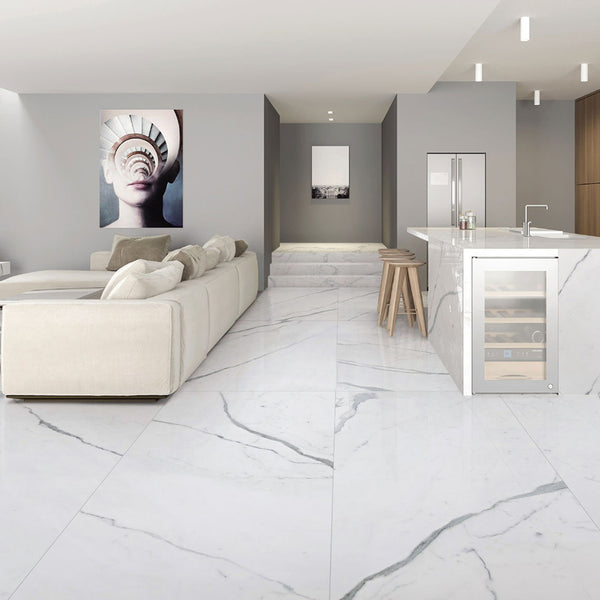 5m² 24pcs PVC Marble Effect Peel and Stick Flooring Planks Flooring Stickers Silent Tile Floorboard Self-adhesive Floor Tiles 2mm Thick Wear-resistant Layer 0.07mm, Waterproof Plank Wall Plank Simulated for Bedroom Kitchen Living Room 18 X 18 Inch 5m²