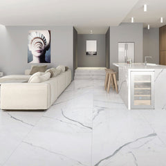 5m² 24pcs PVC Marble Effect Peel and Stick Flooring Planks Flooring Stickers Silent Tile Floorboard Self-adhesive Floor Tiles 2mm Thick Wear-resistant Layer 0.07mm, Waterproof Plank Wall Plank Simulated for Bedroom Kitchen Living Room 18 X 18 Inch 5m²