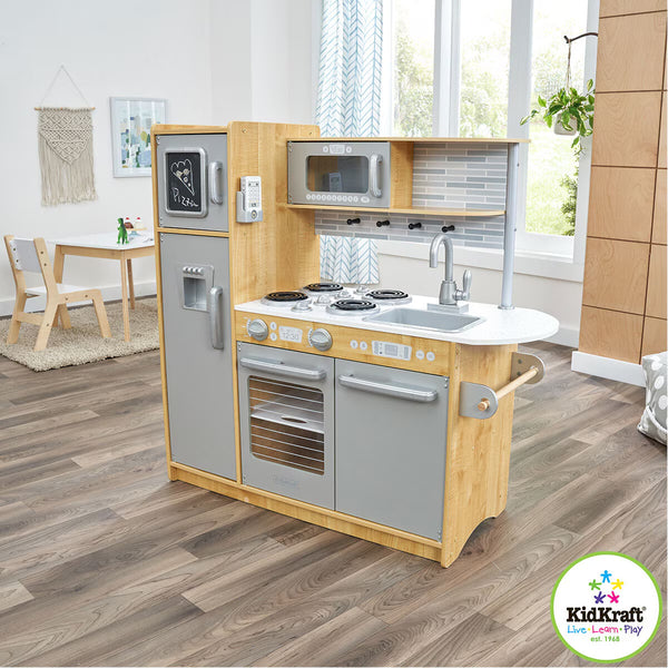 Kidkraft Uptown Natural Wooden Play Kitchen - Model 53298 (3+ Years)