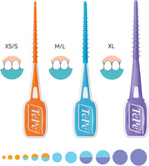Tepe Easypick Toothpicks, Orange, ISO XS-S, 60Pcs, Dental Plaque Removal Tool, Efficient and Easy Cleaning between the Teeth, Toothpicks for Narrow Gaps