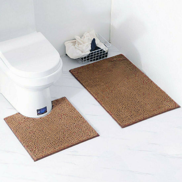 2-Piece Loop Bath Mat Set – Soft, Absorbent, and Quick-Drying Bathroom Mats with Non-Slip Backing for Safe, Comfortable, and Stylish Everyday Use