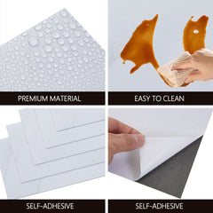 36pcs Self Adhesive Vinyl Flooring, 15X30cm Wood & & Stone Grain Effect Peel and Stick Floor Tiles, Waterproof Flooring Stickers for Home Office Bedroom Kitchen Living Room