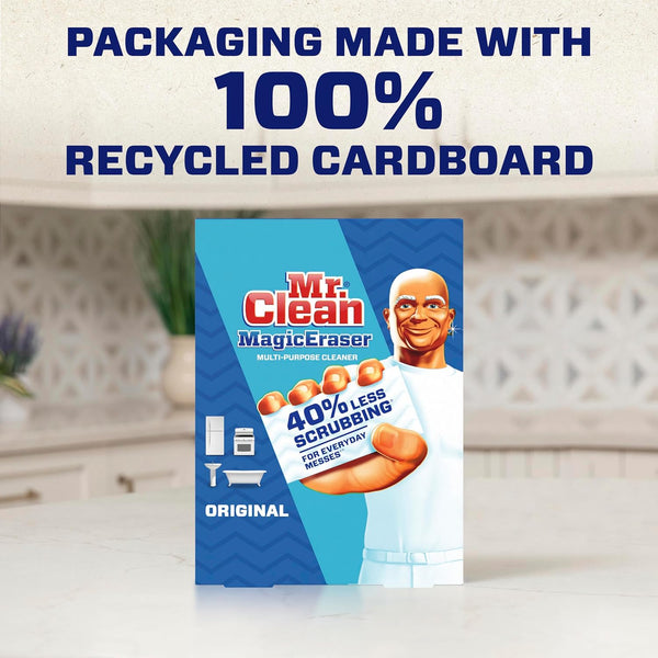 Mr. Clean Magic Eraser Original Cleaning Pads with Durafoam, Pack of 6