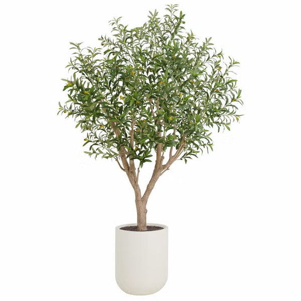 Artificial 8Ft Olive Tree in Planter