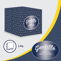 Gentille Facial Tissues Boxes 24 Pk Luxury Soft Strong Regular or Cube Box