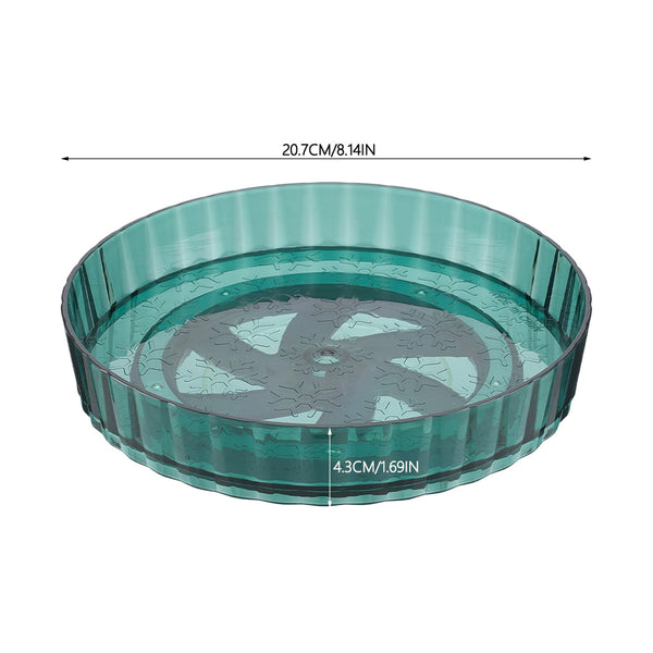 Non-Slip Rotating Storage Rack 1 Pack, Lazy Susan Organizer for Kitchen Spice Rack and Cosmetic Storage, Multi-functional Design for Cupboard Bedroom Bathroom Living Room Use, Complete Worktop Organizer Solution