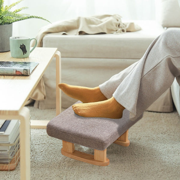 Small Linen Padded Stool Sofa Side Footstool Footrest Hallway Shoe Stool Living Room Bedroom Stool Seat