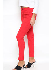 MYT Womens Chino Trousers Ladies Skinny Fit Super Stretch Office Work Casual Chinos Waist Size UK 6-18