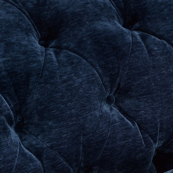 Allington 3 Seater Navy Fabric Chesterfield Sofa