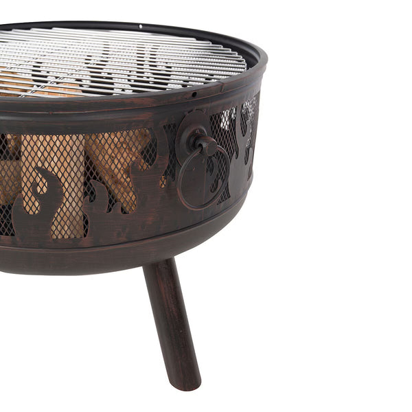 Redfire Blazer Wood Burning Fire Pit + BBQ Grill
