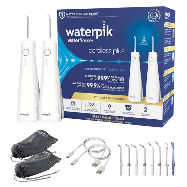 Waterpik Cordless plus Water Flosser Combo Pack, WF-26UK010