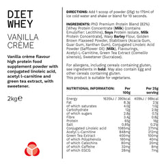 PHD Diet Whey Powder Vanilla Flavour, 2Kg