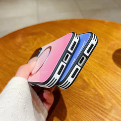 Phone Case - High-End Gradient Color Magnetic Glass Phone Case for Large Windows, Compatible with Iphone 17, 16, And 15 Pro Max, Featuring Wireless Charging And Complete Shock Resistance