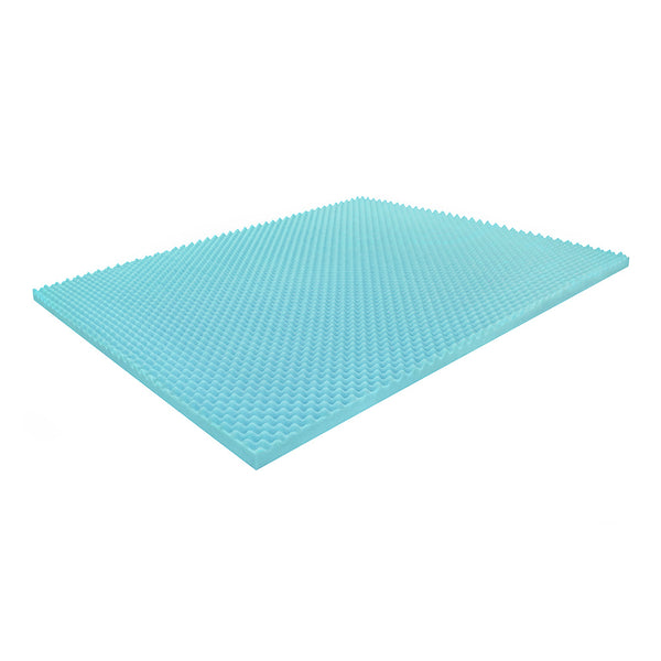 Skin-friendly and Breathable Slow-rebound Memory Foam Mattress, Home Bedroom Egg Crate Pattern Foam Mattress, Soft Mattress for Student Dormitories, Comfortable Pressure-relieving Deep Sleep Mattress, Blue