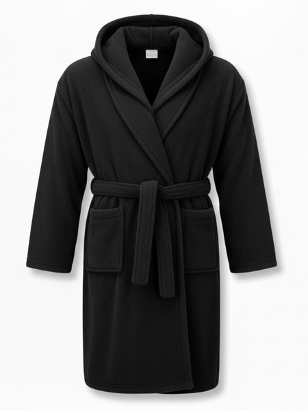 Luxury 100% Cotton Hooded Bathrobe | Soft Terry Towel Material Premium | One Size That Fits All Absorbent & Comfortable Robe for Men & Women Robe for Bathroom, Spa & Home