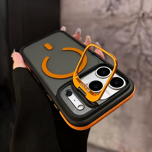Phone Case - Magnetic Phone Case with Anti-Slip Edge Support for Iphone 17 Promax/Pro/Air, 16 Plus, 15, 14 Pro Max, 13, 12 And Galaxy S22. Wireless Charging Protective Cover, Drop-Resistant Case, Shockproof Phone Case, Stylish Phone Cover