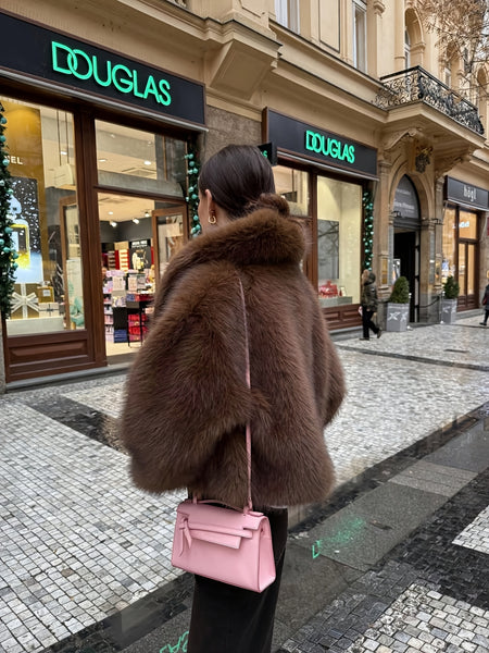 Faux Winter Warm Fashion Plush Top Short Coat for Women