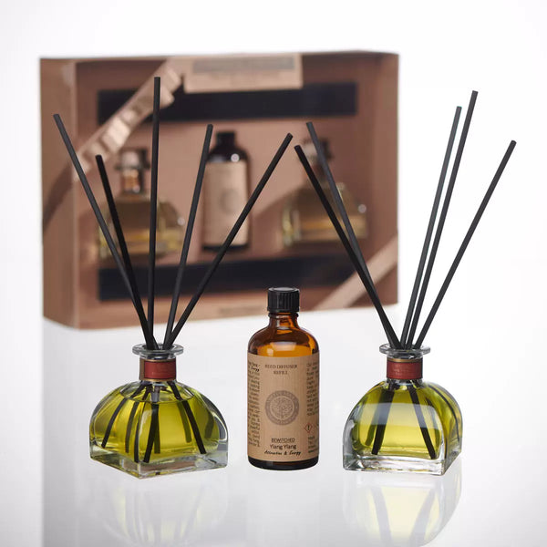 Amelia Amour Aromatherapy 2 X 100Ml Diffuser Gift Set: Bewitched - Ylang Ylang