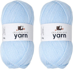 Korbond DK Beige Yarn - 100G Acrylic Wool - Lightweight, Hypoallergenic & Durable Double Knit Crochet Yarn Knitting Wool (290M Total)