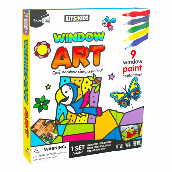 Kits for Kids in 3 Options: Window Art, Yarn Animals or Clay Bots