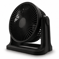 EMtronics 9 Inch Turbo Fan | Powerful Air Circulator with 3 Speed Settings | Adjustable 115° Tilt Head | Portable Desk or Floor Fan with Strong Airflow up to 6m