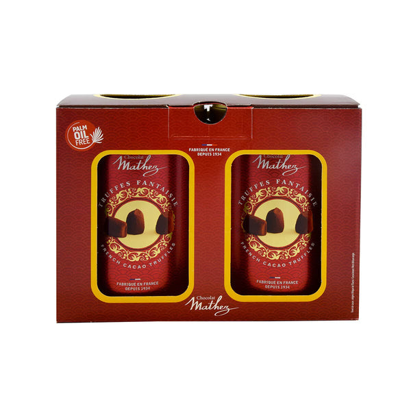 Mathez Cocoa Dusted French Truffles, 2 X 500G Tins
