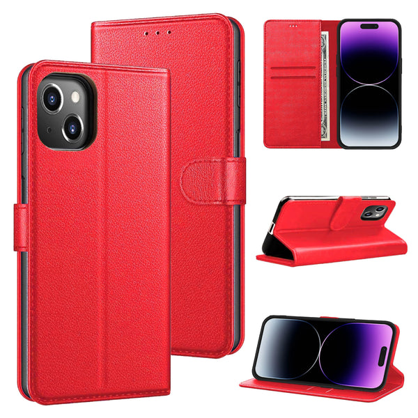 Luxury Case for iPhone 16 Pro Max Plus, 15 Pro Max Plus, 14 Pro Max Plus, 13 Pro Max mini, 12 Pro Max Mini, 11 Pro Max XS MAX XS X SE 8 Plus 7 Plus 6 6S PlusLeather Phone Case Cover, PU Faux Leather Wallet Book Folio Flip Magnetic Shockproof Case with Car