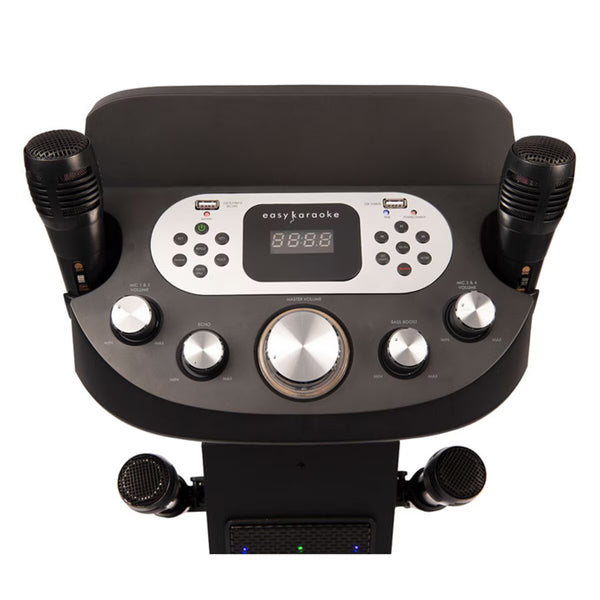Easy Karaoke Bluetooth Pedestal Karaoke System with Light Effects, EKS468BT