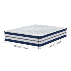 King Size Mattress (150x200x28cm/135x190x28cm) 2000+ Pocket Springs & Gel Memory Foam 7-Zone Ortho Support Reinforced Reduction Medium Firm Fits King Size Bedding 45cm Rolled Box (Christmas, Halloween Valentine's Day gifts), 200-Night Trial Christmas gift