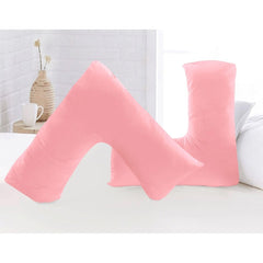V shaped pillow case microfiber Back & Neck Support Pregnancy/Nursing V Pillowcase cover only Microfiber.