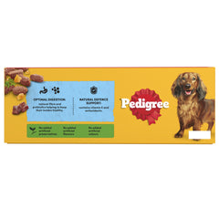 120 x 100g Pedigree Senior Wet Dog Food Pouches Mixed Selection in Jelly