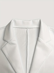 2pcs Women's Casual Suit Set, Blazer + Elastic Waist Pants, and Elegant, Fashionable Women's Wear for Spring and Autumn
