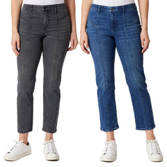 Briggs Ladies Mid Rise Stretch Jean in Blue
