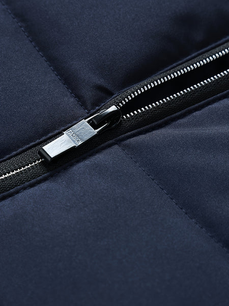 Men's Casual Collar Fashion Coat Men's New Young and Middle-aged Autumn and Winter Plus Velvet Padded Warm -padded Jacket.