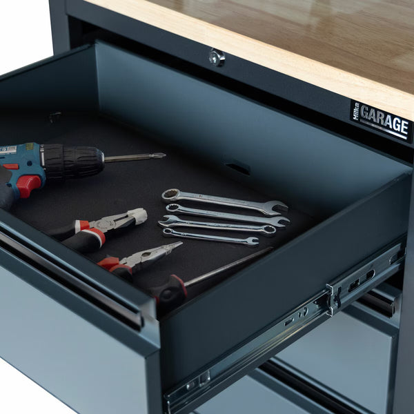 Hilka Professional 24-Gauge Steel 5-Piece Garage Workstation Set