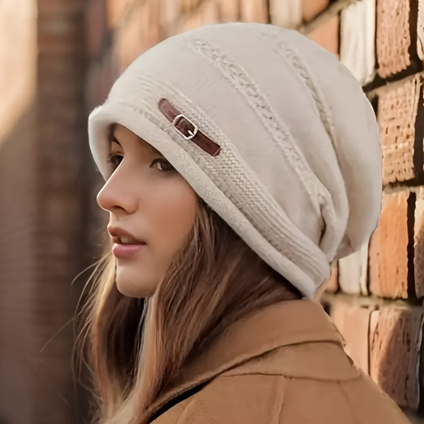 Lightweight Warm Beanie Hat - Adjustable Buckle Closure, Soft Stretchy Winter Cap for Men & Women, Unisex Elastic Stretch Fit, Hand Washable, Ideal Gift for Christmas, Halloween, New Year's, Mother'S Day, Father'S Day, Parties & Outdoor Activities -