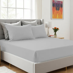 Surprise Colour Plain Dyed Fitted Sheet or Pillowcase | Each Order Delivered in a Random Colour | Single, Double, King Sizes & Pillowcases Sold Separately | Soft, Breathable, Durable Bedding | Easy Care Fabric | LOCAL WAREHOUSE | UK SELLER