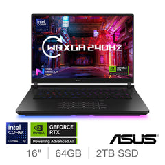 ASUS ROG Strix SCAR 16, Intel Core Ultra 9, 64GB RAM, 2TB SSD, NVIDIA Geforce RTX 5090, 16 Inch Gaming Laptop, G635LX-RW019W
