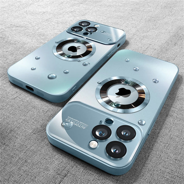 Phone Case - New Luxury Matte PC Non-Slip Frosted Phone Case for Iphone 17 Air 16 15 14 Pro Max Plus Lens Camera Protection Cover Magnetic