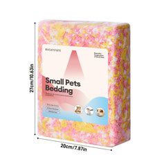 BUCATSTATE 20L/450g Hamster Bedding, 99% Dust-Free Guinea Pig Paper Bedding Odor Control Paper Bedding, Cozy Small Animal Bedding For Rabbit Rat Syrian Dwarf Hamsters Gerbils