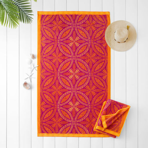 Oversized 100% Cotton Palm Tree Beach Towel
