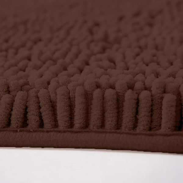 1pc Soft Chenille Bath Mat – Durable Chenille Rug with Non-Slip Backing, Stylish Bathroom Rug, Machine Washable Bath Mat, Non-Slip Area Rug for Shower Room & Home Use