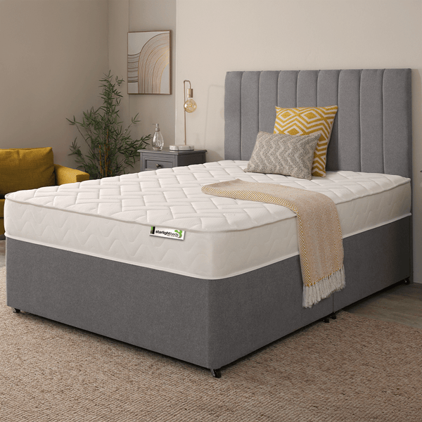 Starlight Beds 17CM Deep Small Brick White Border Hybrid Memory Foam and Spring Mattress